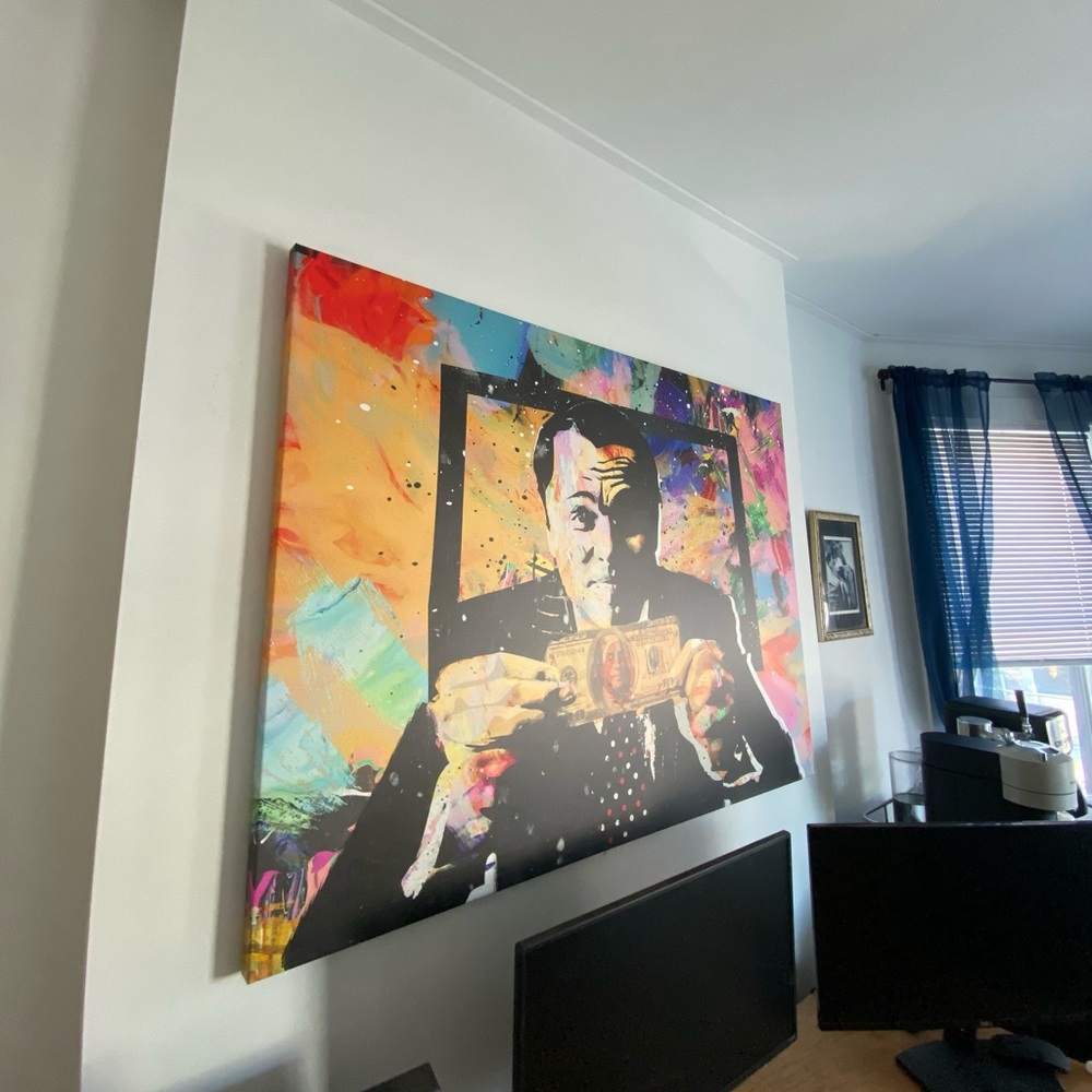 LARGE 4ftx3ft Money Motivation Wall Art